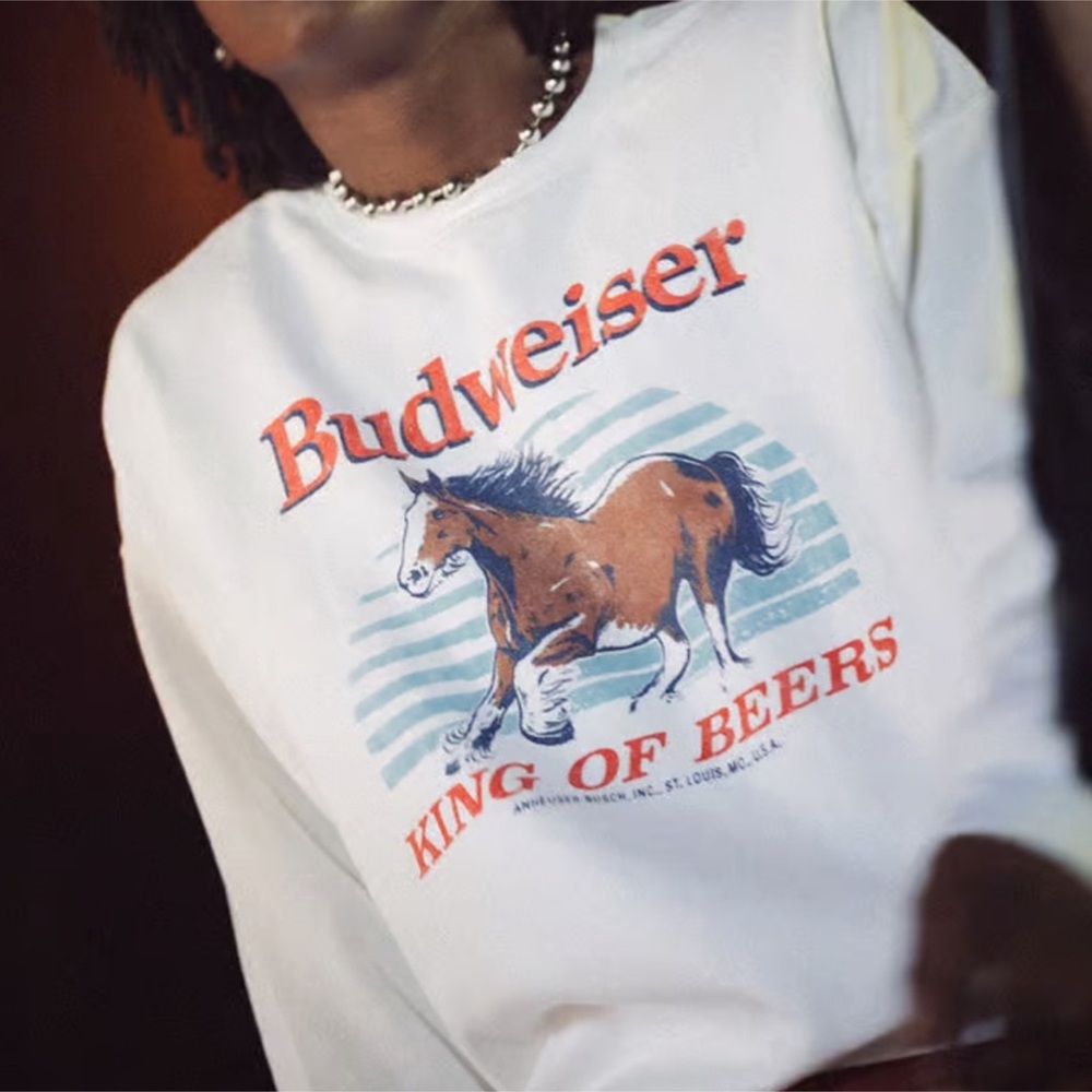 NWOT Budweiser Oversized Sweatshirt